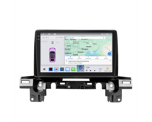 Штатная магнитола Lesko для Mazda CX-5 II 2017-н.в. экран 9" 4/64 QLED CarPlay 4G Wi-Fi GPS 360 Prime