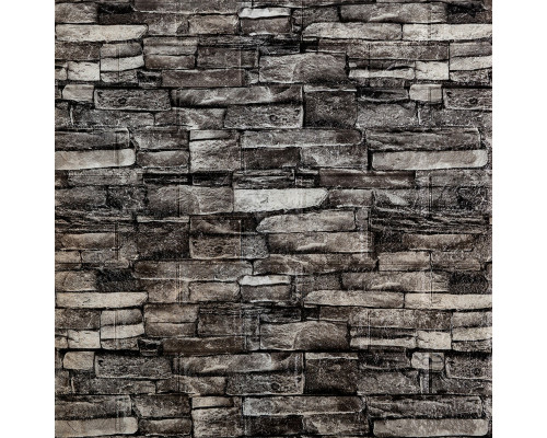 Самоклеящаяся декоративная 3D панель 700x770x5мм Серый кирпич песчаник (059) SW-00000178