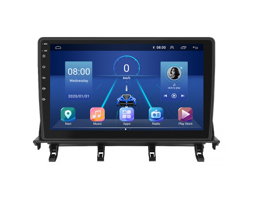 Штатная магнитола Lesko для Mazda Demio II (DY) 2002-2007 экран 10" 4/32Gb 4G Wi-Fi GPS Top