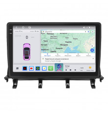 Штатная магнитола Lesko для Mazda Demio II (DY) Рестайлинг 2005-2007 экран 10" 4/64 QLED CarPlay 4G Wi-Fi GPS 360 Prime