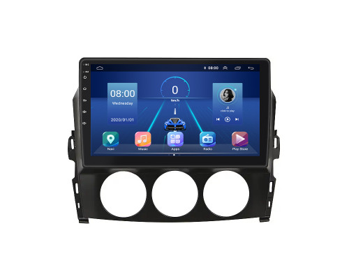 Штатная магнитола Lesko для Mazda MX-5 III (NC) Рестайлинг 2008-2015 экран 9" 4/64Gb 4G Wi-Fi GPS Top