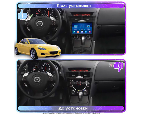 Штатная магнитола Lesko для Mazda RX-8 I 2003-2008 экран 9" 6/128Gb 4G Wi-Fi GPS Top