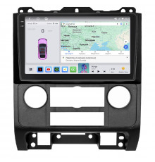 Штатная магнитола Lesko для Mazda Tribute II 2007-2011 экран 9" 4/64 QLED CarPlay 4G Wi-Fi GPS 360 Prime