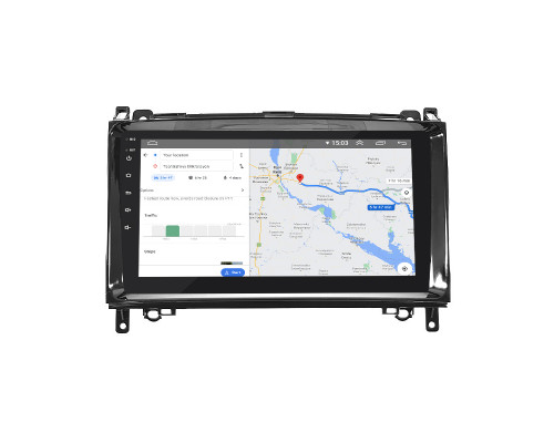 Штатная магнитола Lesko для Mercedes-Benz A-Класс II (W169) с 9" экраном, 4/64GB, 4G, Wi-Fi, GPS