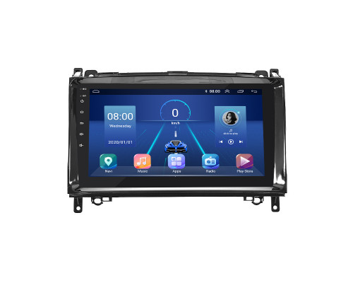 Штатная магнитола Lesko для Mercedes-Benz A-Класс II (W169) 2004-2008 экран 9" 6/128Gb 4G Wi-Fi GPS Top