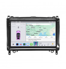 Штатная магнитола Lesko для Mercedes-Benz A-Класс II (W169) Рестайлинг 2008-2012 экран 9" 4/64 QLED CarPlay 4G Wi-Fi GPS 360 Prime