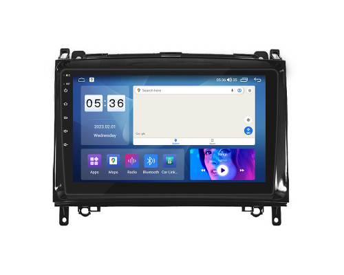 Штатная магнитола Lesko для Mercedes-Benz B-Класс I (W245) Рестайлинг 2008-2011 экран 9" 2/32Gb CarPlay 4G Wi-Fi GPS Prime