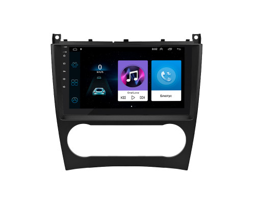 Штатная магнитола Lesko для Mercedes-Benz C-Класс II (W203) Рестайлинг 2004-2008 экран 9" 2/32Gb Wi-Fi GPS Base