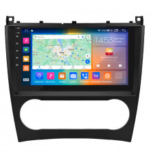 Штатная магнитола Lesko для Mercedes-Benz C-Класс II (W203) Рестайлинг 2004-2008 экран 9" 2/32Gb CarPlay 4G Wi-Fi GPS Prime