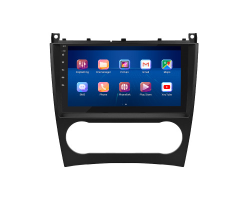 Штатная магнитола Lesko для Mercedes-Benz C-Класс II (W203) Рестайлинг 2004-2008 экран 9" 2/32Gb 4G Wi-Fi GPS Top