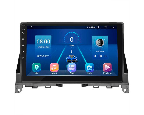 Штатная магнитола Lesko для Mercedes-Benz C-Класс III (W204) 2006-2011 экран 9" 6/128Gb 4G Wi-Fi GPS Top