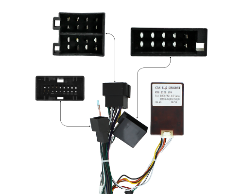 Штатная магнитола Lesko для Mercedes-Benz CLK-Класс II (W209) 2002-2005 экран 9" 1/16Gb Wi-Fi GPS Base