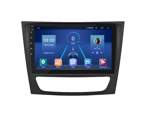 Штатная магнитола Lesko для Mercedes-Benz E-Класс III (W211, S211) 2002-2006 экран 9" 4/64Gb 4G Wi-Fi GPS Top