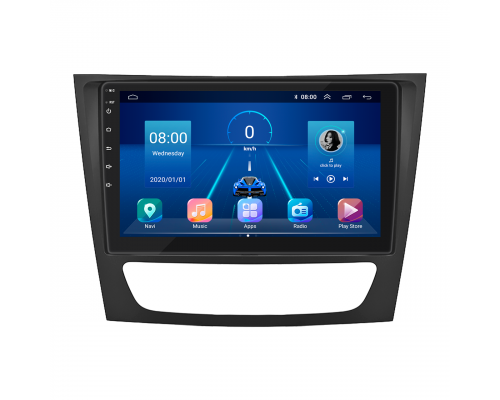 Штатная магнитола Lesko для Mercedes-Benz E-Класс III (W211, S211) Рестайлинг 2006-2009 экран 9" 2/32Gb 4G Wi-Fi GPS Top