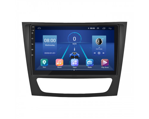 Штатная магнитола Lesko для Mercedes-Benz E-Класс III (W211, S211) Рестайлинг 2006-2009 экран 9" 6/128Gb 4G Wi-Fi GPS Top