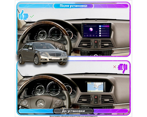 Штатная магнитола Lesko для Mercedes-Benz E-Класс IV (W212, S212, C207) 2009-2013 экран 10" 1/16Gb Wi-Fi GPS Base