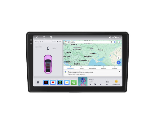 Штатная магнитола Lesko для Mercedes-Benz G-Класс II (W463) 1990-2006 экран 9" 4/64 QLED CarPlay 4G Wi-Fi GPS 360 Prime