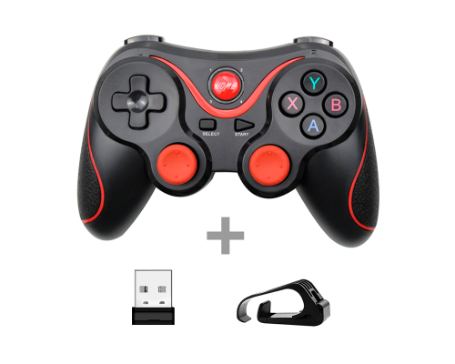 Геймпад Terios T3 USB з кріпленням для телефону black