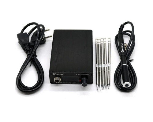 Паяльна станція Quicko T12-956 з металевою ручкою M8 (жала ILS, KU, JL02, BL, BC1)