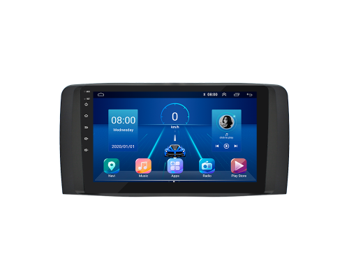 Штатная магнитола Lesko для Mercedes-Benz R-Класс I 2005-2007 экран 9" 2/32Gb 4G Wi-Fi GPS Top