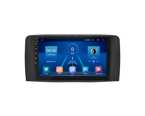 Штатная магнитола Lesko для Mercedes-Benz R-Класс I Рестайлинг 2007-2010 экран 9" 2/32Gb 4G Wi-Fi GPS Top