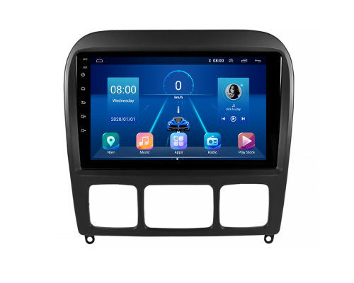 Штатная магнитола Lesko для Mercedes-Benz S-Класс IV (W220) 1998-2005 экран 9" 2/32Gb 4G Wi-Fi GPS Top