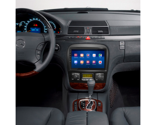 Штатная магнитола Lesko для Mercedes-Benz S-Класс IV (W220) 1998-2005 экран 9" 2/32Gb 4G Wi-Fi GPS Top