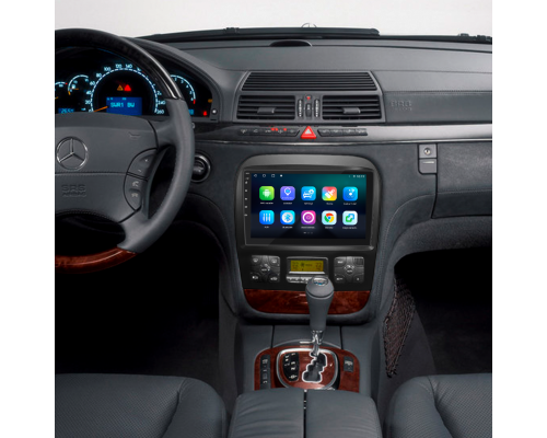 Штатная магнитола Lesko для Mercedes-Benz S-Класс IV (W220) 1998-2005 экран 9" 4/64Gb 4G Wi-Fi GPS Top