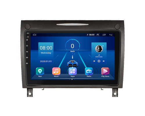 Штатная магнитола Lesko для Mercedes-Benz SLK-Класс II (R171) 2004-2008 экран 9" 2/32Gb 4G Wi-Fi GPS Top