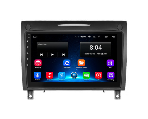 Штатная магнитола Lesko для Mercedes-Benz SLK-Класс II (R171) Рестайлинг 2008-2011 экран 9" 2/32Gb Wi-Fi GPS Base