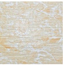 Самоклеящаяся декоративная 3D панель Камень бежевый рваный кирпич 700х770х3мм (157) SW-00000486
