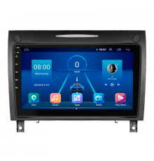 Штатная магнитола Lesko для Mercedes-Benz SLK-Класс II (R171) Рестайлинг 2008-2011 экран 9" 6/128Gb 4G Wi-Fi GPS Top