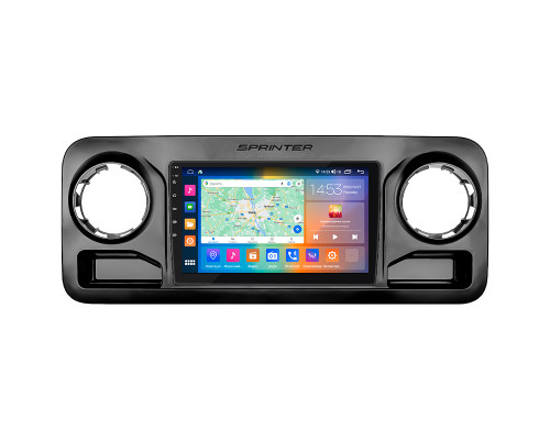 Штатная магнитола Lesko для Mercedes-Benz Sprinter III (W907/910) 2018-н.в. экран 10" 2/32Gb CarPlay 4G Wi-Fi GPS Prime