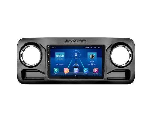 Штатная магнитола Lesko для Mercedes-Benz Sprinter III (W907/910) 2018-н.в. экран 10" 2/32Gb 4G Wi-Fi GPS Top