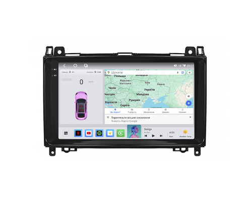 Штатная магнитола Lesko для Mercedes-Benz Viano I (W639) Рестайлинг 2010-2014 экран 9" 4/64 QLED CarPlay 4G Wi-Fi GPS 360 Prime