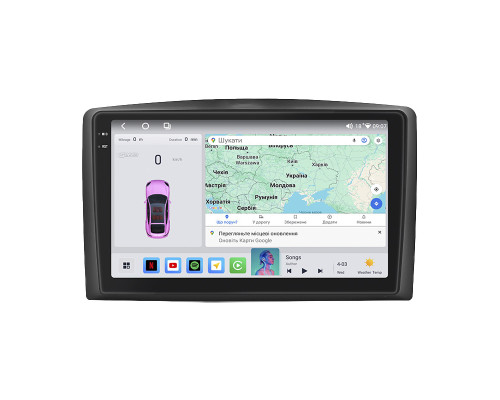 Штатная магнитола Lesko для Mercedes-Benz Vito III (W447) 2014-н.в. экран 10" 4/64 QLED CarPlay 4G Wi-Fi GPS 360 Prime