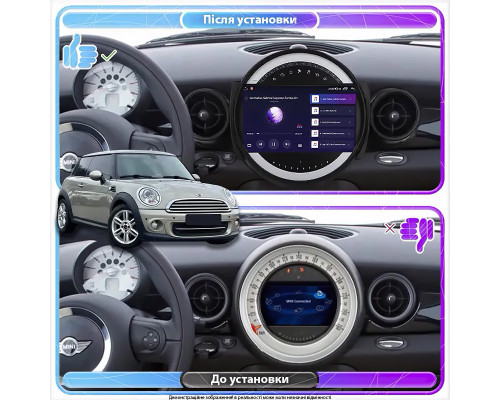 Штатная магнитола Lesko для MINI Hatch II (R56) 2006-2010 экран 9" 2/32Gb Wi-Fi GPS Base