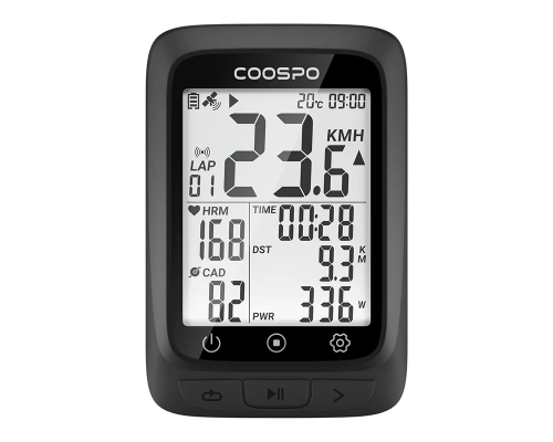 Велокомп'ютер Coospo BC107 GPS black