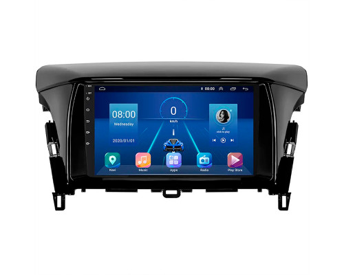 Штатная магнитола Lesko для Mitsubishi Eclipse Cross I Рестайлинг 2020-н.в. экран 9" 6/128Gb 4G Wi-Fi GPS Top