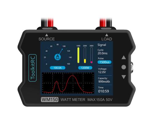 Ватметр ToolKitRC WM150 black 50V 150A