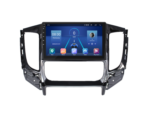 Штатная магнитола Lesko для Mitsubishi L200 V 2015-2019 экран 9" 2/32Gb 4G Wi-Fi GPS Top