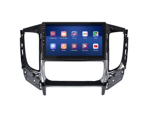 Штатная магнитола Lesko для Mitsubishi L200 V 2015-2019 экран 9" 6/128Gb 4G Wi-Fi GPS Top