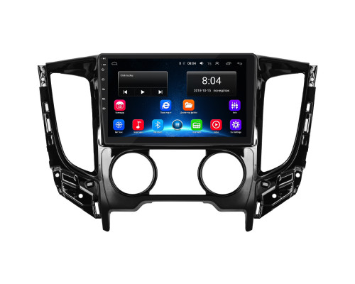 Штатная магнитола Lesko для Mitsubishi L200 V Manual AC 2015-2019 экран 9" 2/32Gb Wi-Fi GPS Base