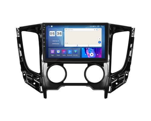 Штатная магнитола Lesko для Mitsubishi L200 V Manual AC 2015-2019 экран 9" 2/32Gb CarPlay 4G Wi-Fi GPS Prime