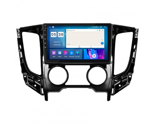 Штатная магнитола Lesko для Mitsubishi L200 V Manual AC 2015-2019 экран 9" 4/64Gb CarPlay 4G Wi-Fi GPS Prime