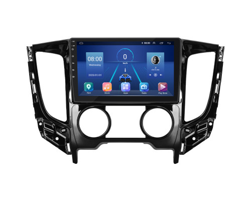Штатная магнитола Lesko для Mitsubishi L200 V Manual AC 2015-2019 экран 9" 2/32Gb 4G Wi-Fi GPS Top