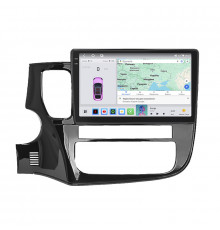 Штатная магнитола Lesko для Mitsubishi Outlander III 2012-2015 экран 10" 4/64 QLED CarPlay 4G Wi-Fi GPS 360 Prime