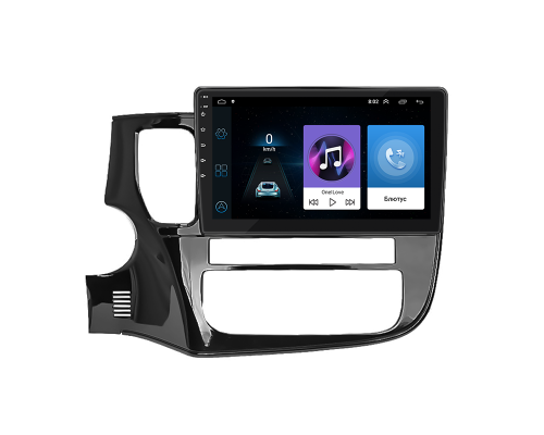 Штатная магнитола Lesko для Mitsubishi Outlander III Рестайлинг 2014-2015 экран 10" 1/16Gb Wi-Fi GPS Base