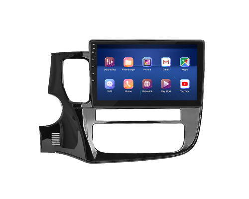 Штатная магнитола Lesko для Mitsubishi Outlander III Рестайлинг 2014-2015 экран 10" 6/128Gb 4G Wi-Fi GPS Top