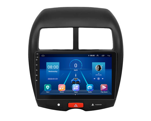 Штатная магнитола Lesko для Mitsubishi Outlander Sport I 2010-2013 экран 10" 4/64Gb 4G Wi-Fi GPS Top